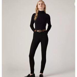 Levi’s Women’s 720 High Rise Super Skinny Jeans 31 Black Stretch Denim Classic